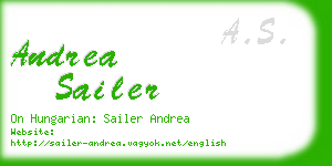 andrea sailer business card